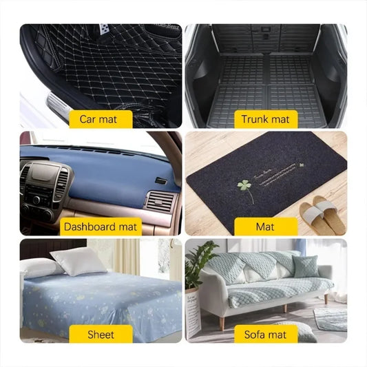 Car Carpet Tape – Universal Floor Mat Clips & Retention Holders with Self-Adhesive Fastener Stickers