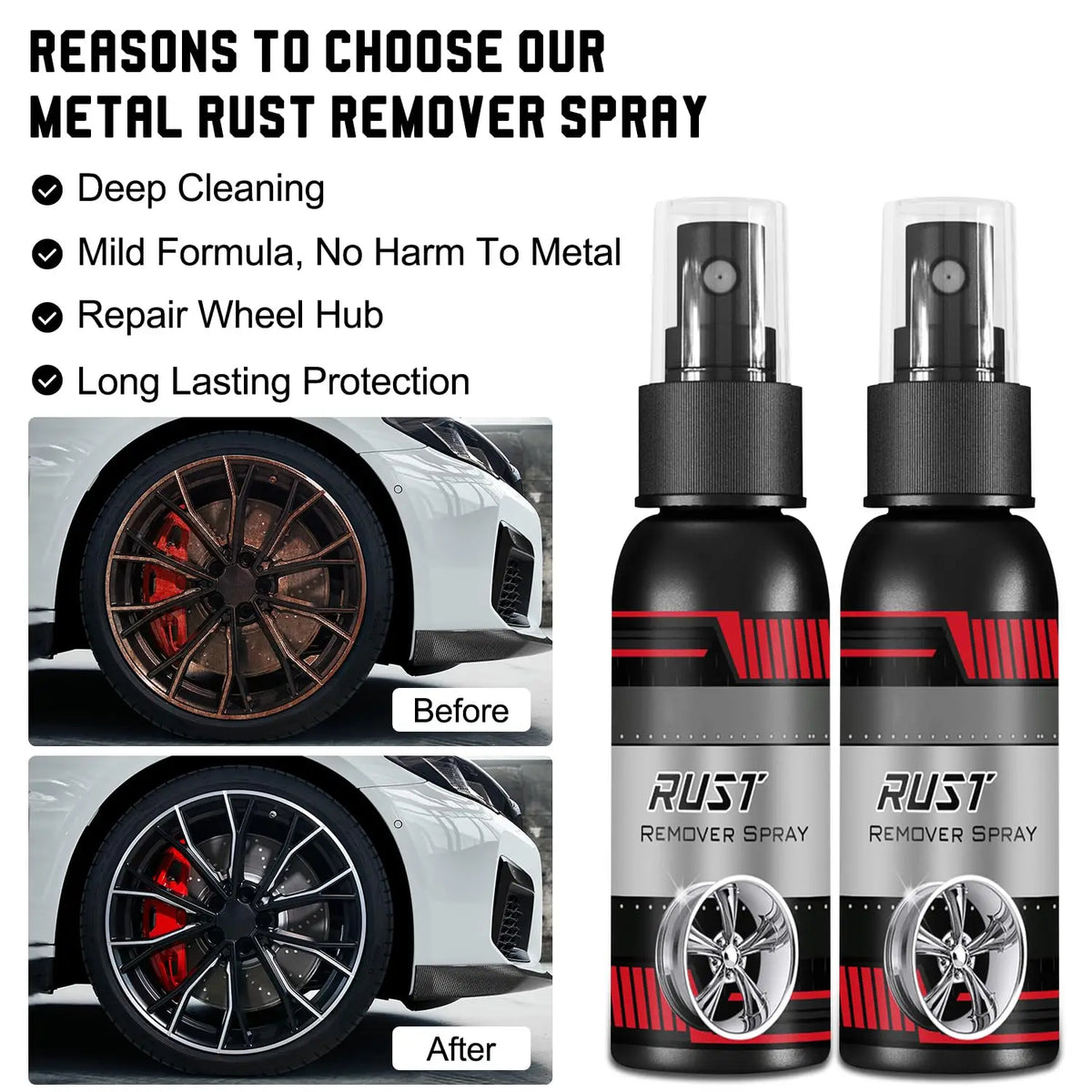 Car Metal Rust Remover – Rust Inhibitor & Derusting Spray – ScarlettNewman